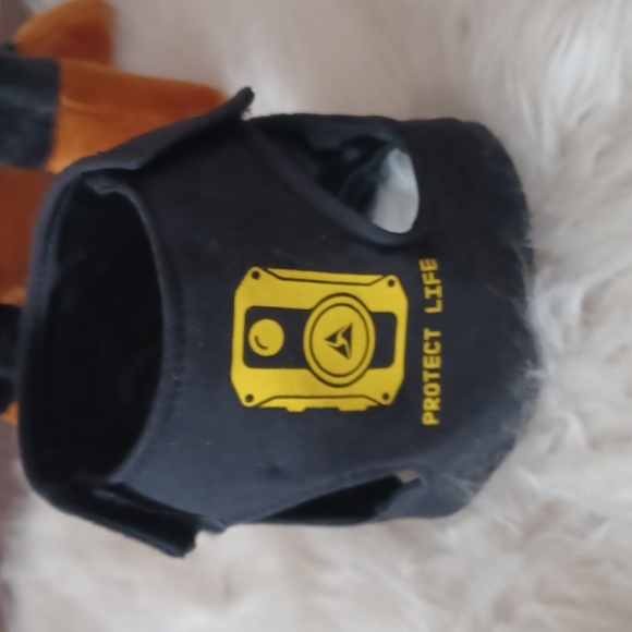 Rottweiler plush stuffed dog puppy removeable Protect Life Jacket not used - Picture 8 of 13